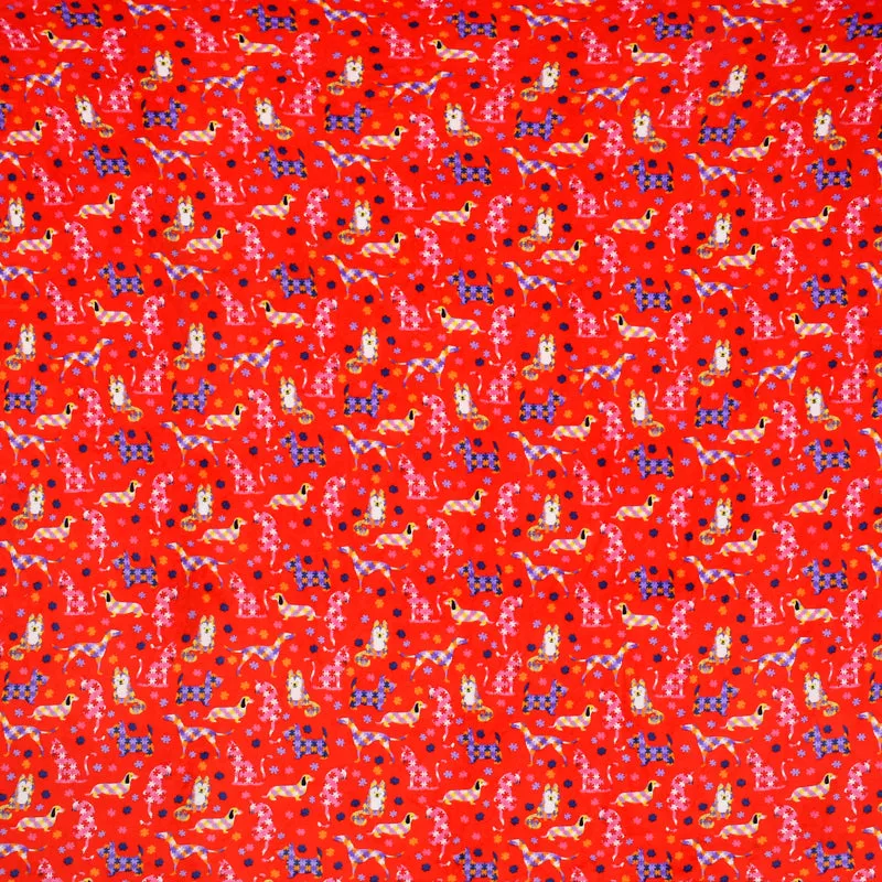 Warm Paws Flannel Duvet Cover (Red) - 190 GSM media 3