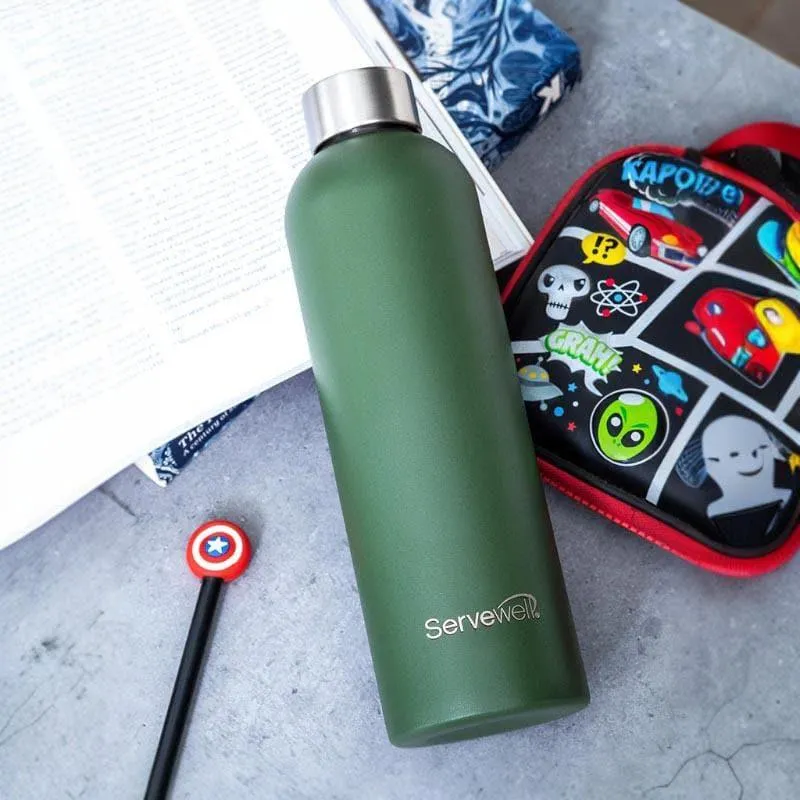 Steel Elegance Elixir Bottle (900 mL) - Military Green media 1