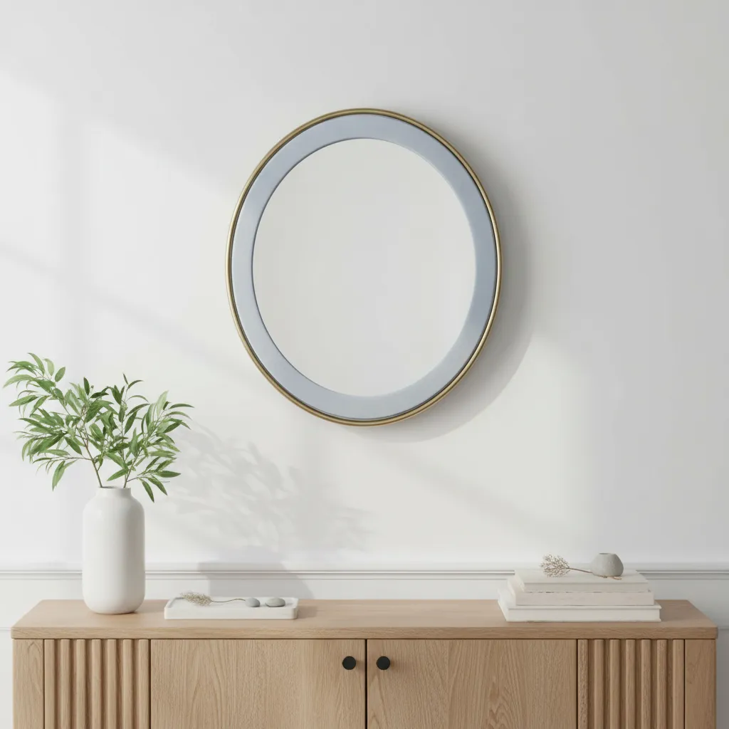 Orange Tree Tosi Round Wall Mirror - Gold,Silver media 1