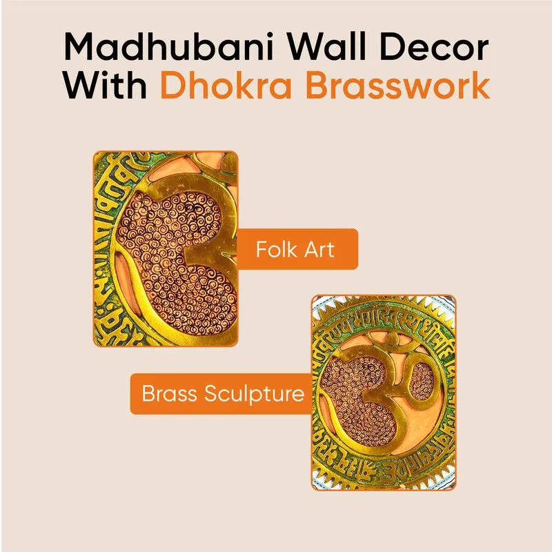Omm Mandala Round Mango Wood Wall Accent media 12