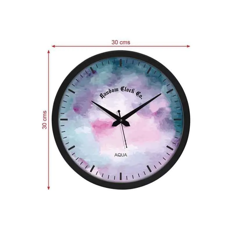 Watercolors Wall Clock - Purple media 6