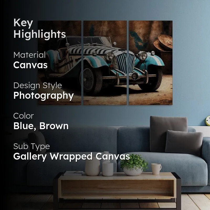 Auto Odyssey Canvas Wall Art - Set Of Three media 2