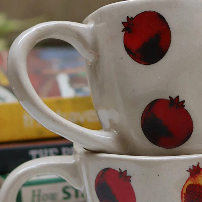 Pomegranate Ceramic Tea Cup (230 mL) media 5