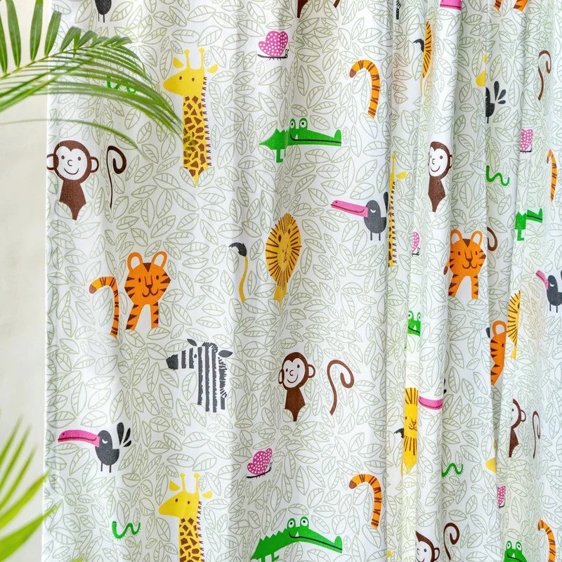 Tranquebar Home Safari Charm Cotton Curtains - Set Of Two media 4