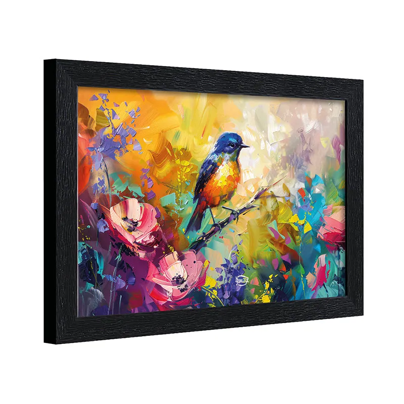 Painted Birdie Wall Painting media 6
