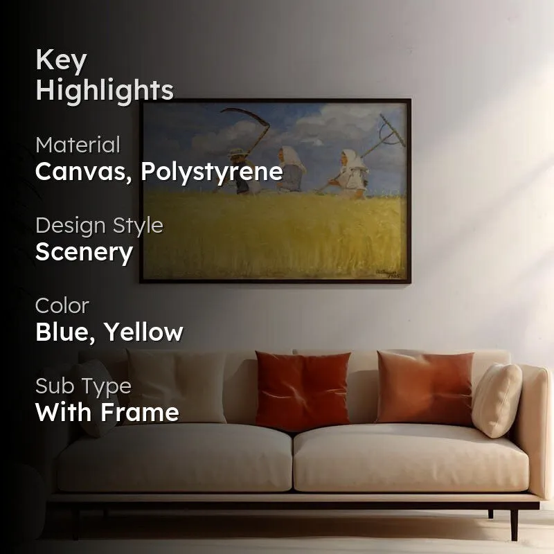 Harvesters By Anna Ancher - Black Frame media 2