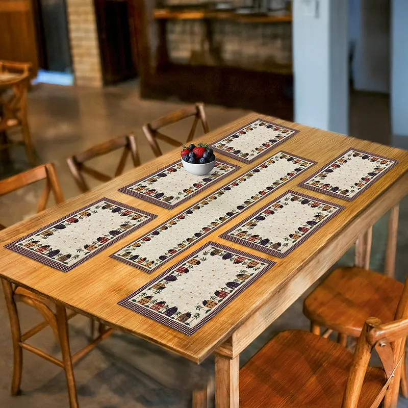 Palm Village Table Mat With Runner - Seven Piece Set media 4