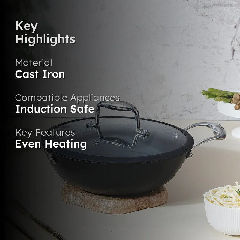 Vinod Sizzle King Kadhai With Lid - 2200 mL - 2