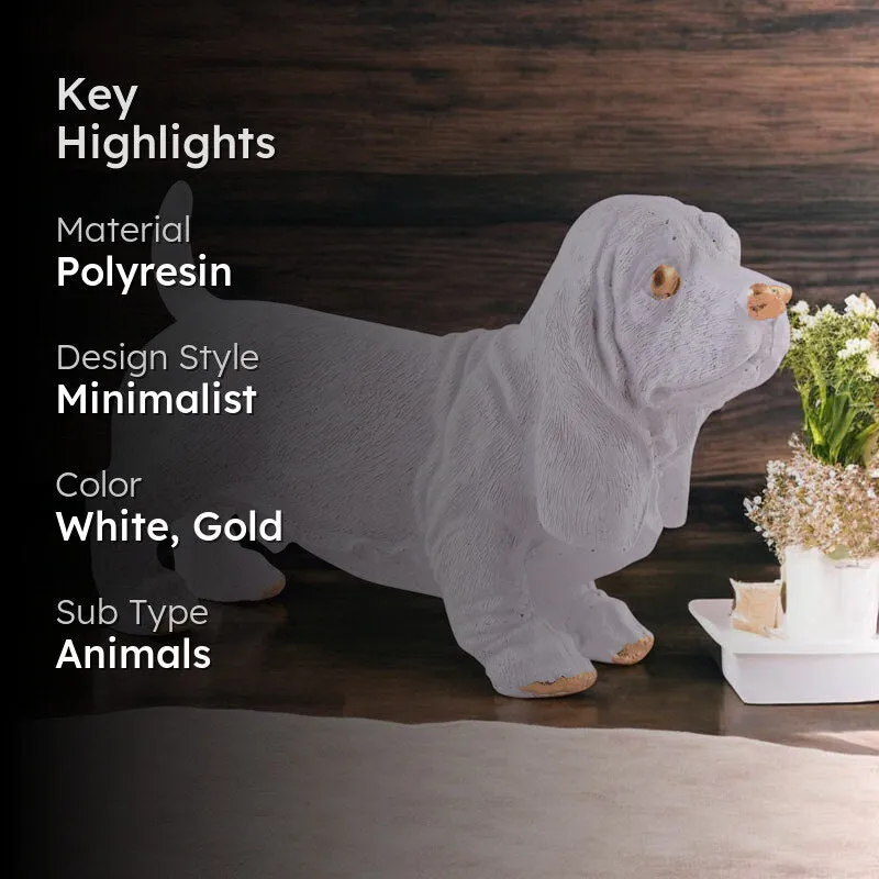 Sir Sniffs-a-lot Painted Polyresin Show Piece - White media 2