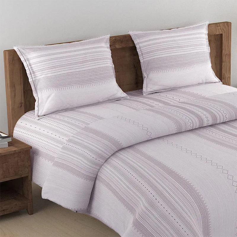 Swayam Twila Striped Bedding Set - Purple media 5