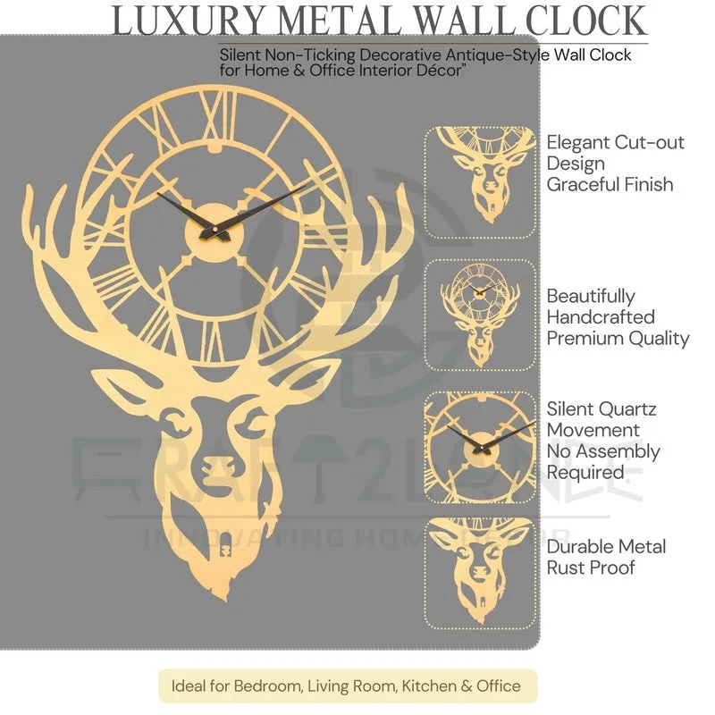 Moment Silent Wall Clock - Gold media 6