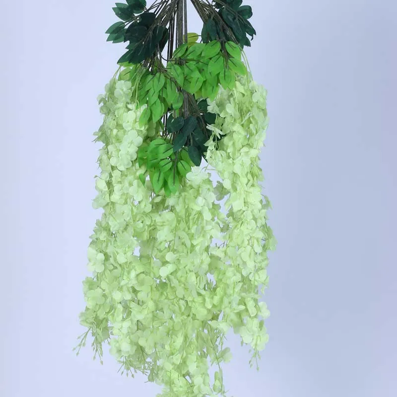 Faux Lush Wisteria Plant - Green - 3.3 Feet media 3