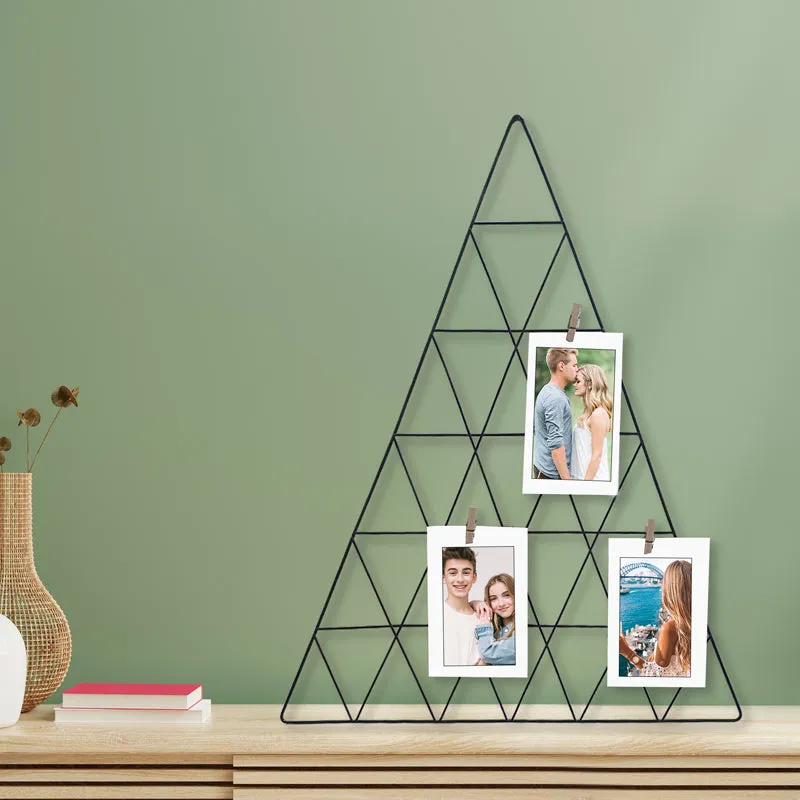 Trikona Metal Photo Frame - Black media 1