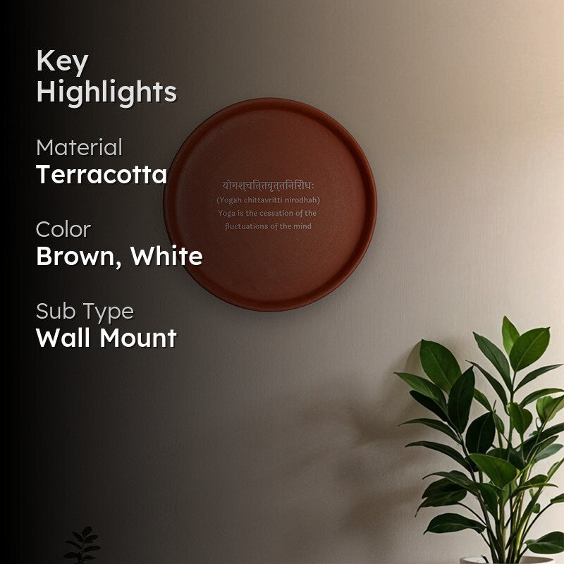 Yogah Terracotta Wall Plate media 2