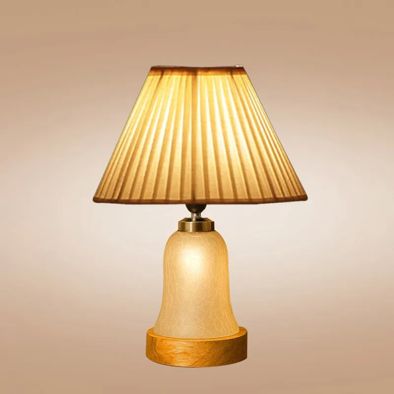 Zoravelle Pleatra Wooden Table Lamp - White media 5
