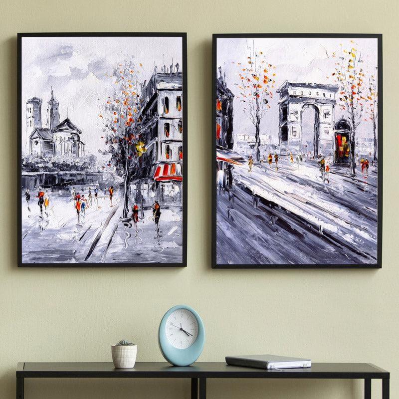 Busy Town Wall Art - Set Of Two