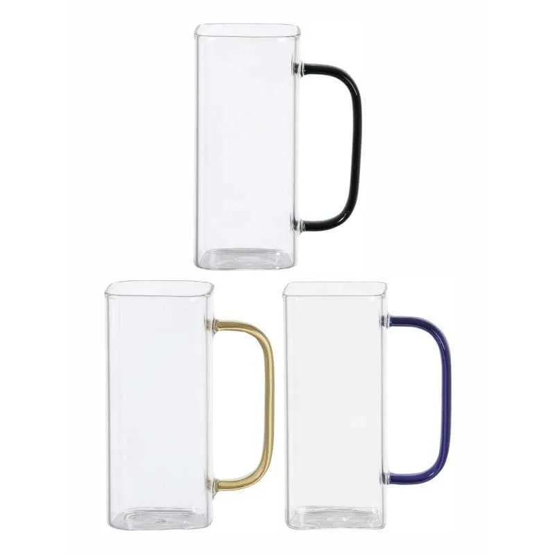 Puritax Glass Coffee Mug (400 mL Each) - Set of Three media 4