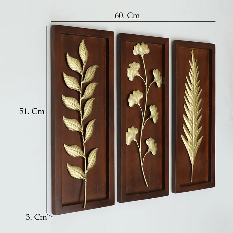 Golden Herbarium Metal & Wood Wall Accent - Set Of Three media 5