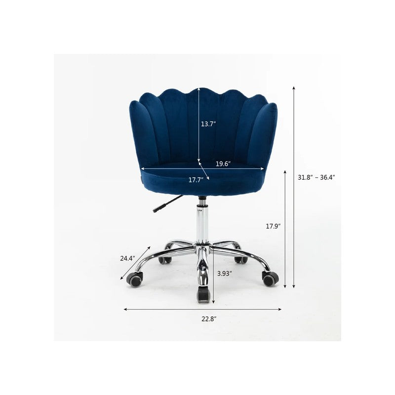Flexon Metal Office Chair  -  Blue media 5