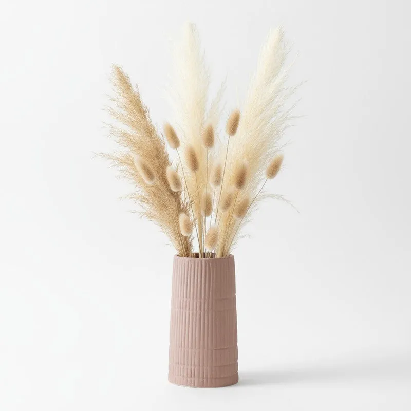 Soft Rose Textured Ceramic Vase media 6