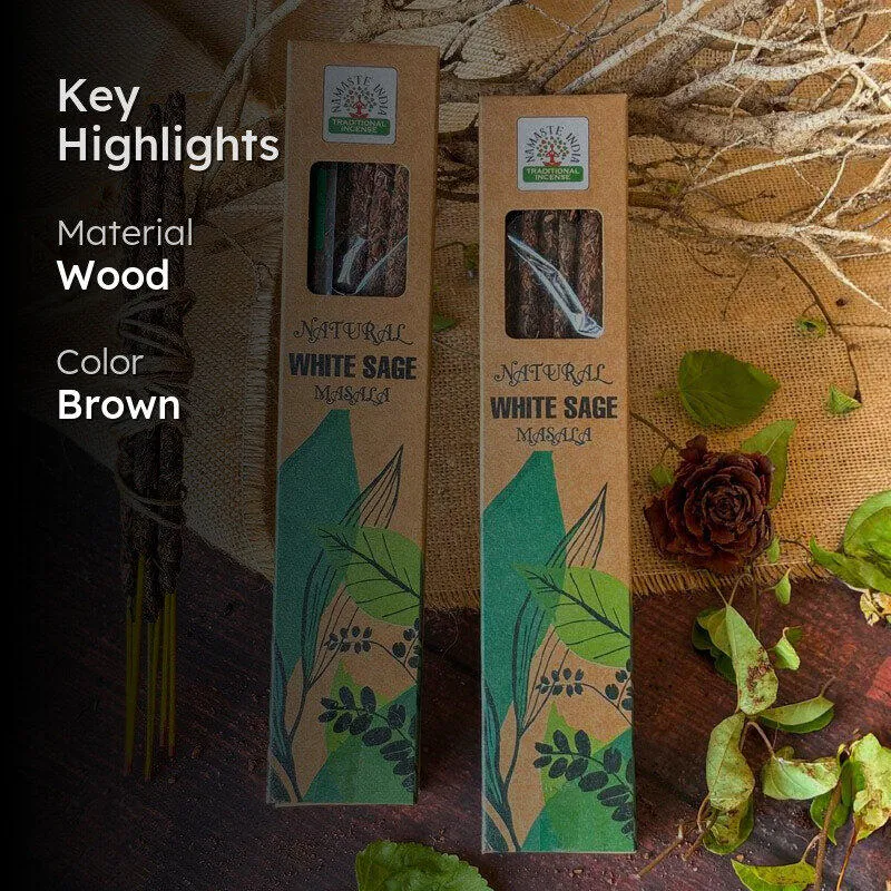 Sugandha White Sage Smudge Incense Sticks - Pack Of Two media 2