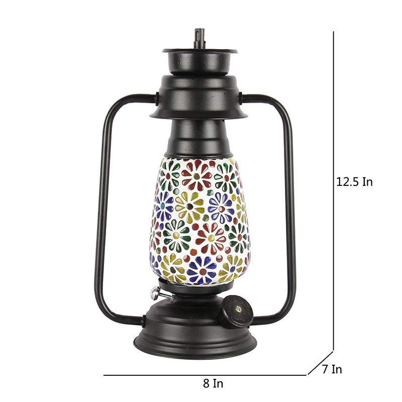 Madhura Mosaic Lantern Iron Table Lamp media 5
