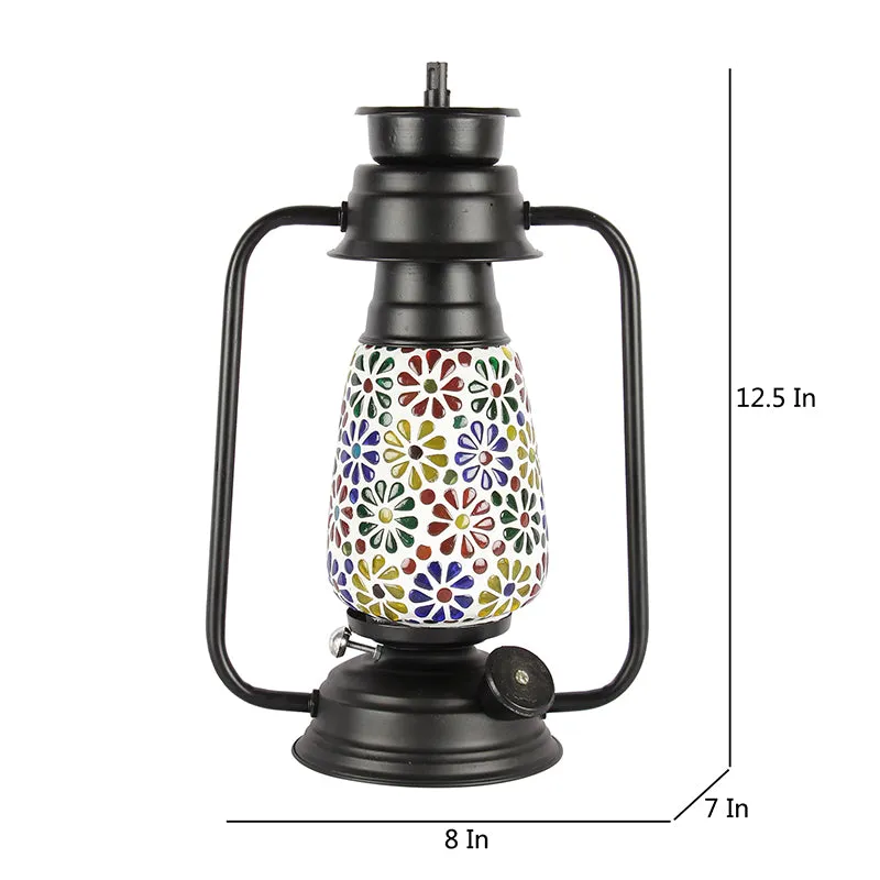 Madhura Mosaic Lantern Iron Table Lamp media 5