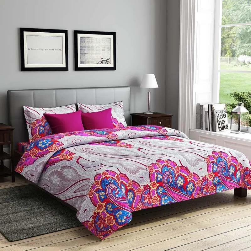 Misae Vibrant Microfiber Bedsheet - 220 GSM media 1
