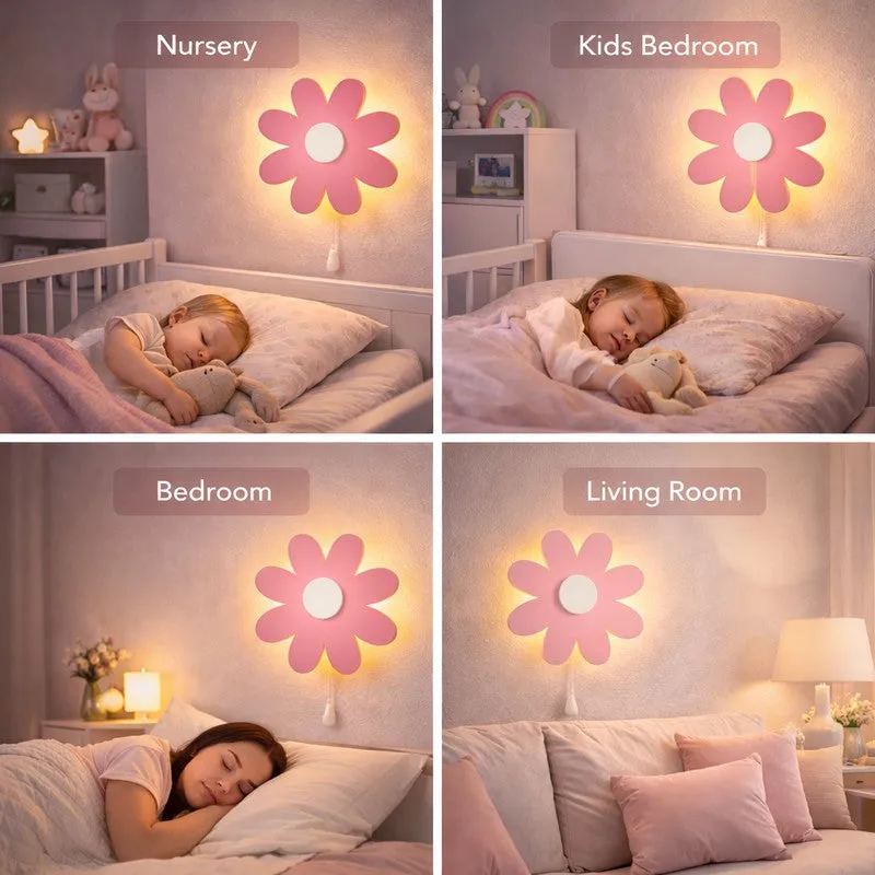 Lumiflora Battery Operated MDF Wall Lamp - Pink media 6
