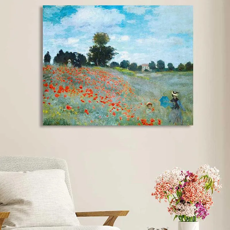 Serene Grassland Canvas Wall Painting media 2