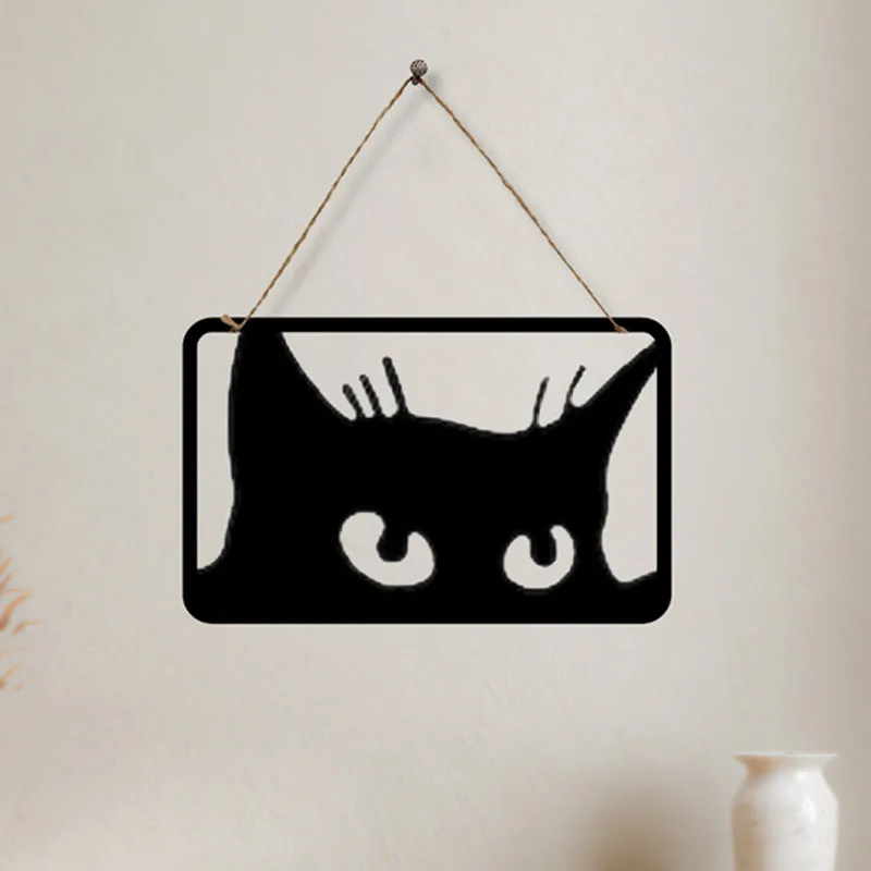 Peeking Cat I Iron Wall Accent media 3