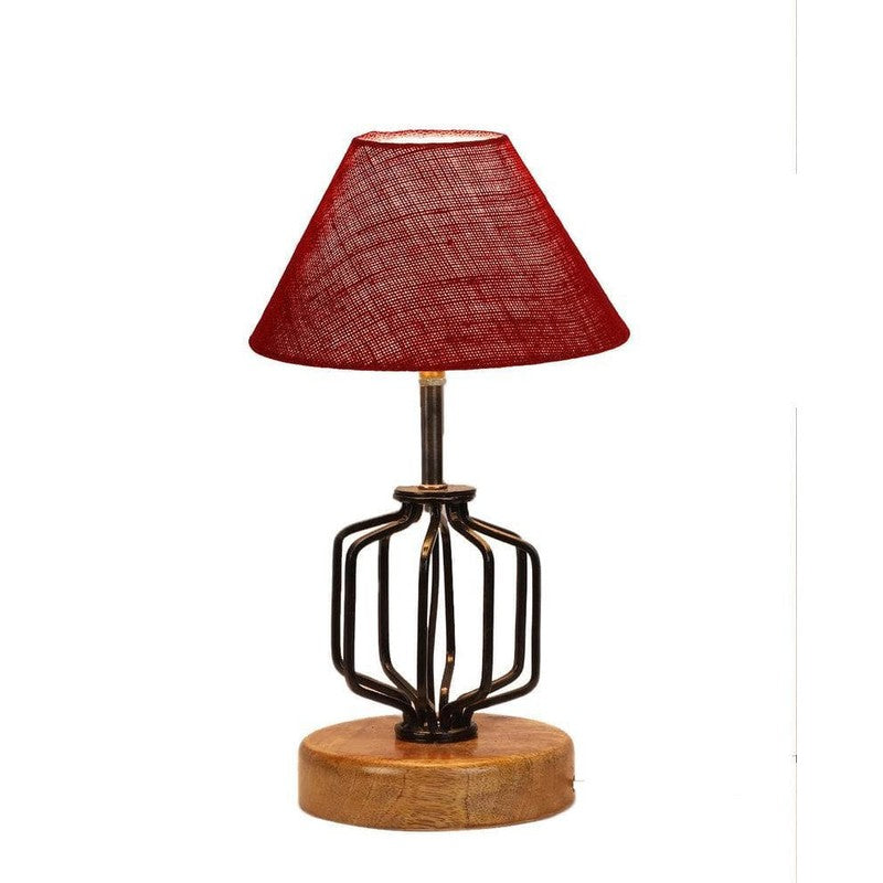 Cosmo Fabric Table Lamp - Red,Black,Brown media 5