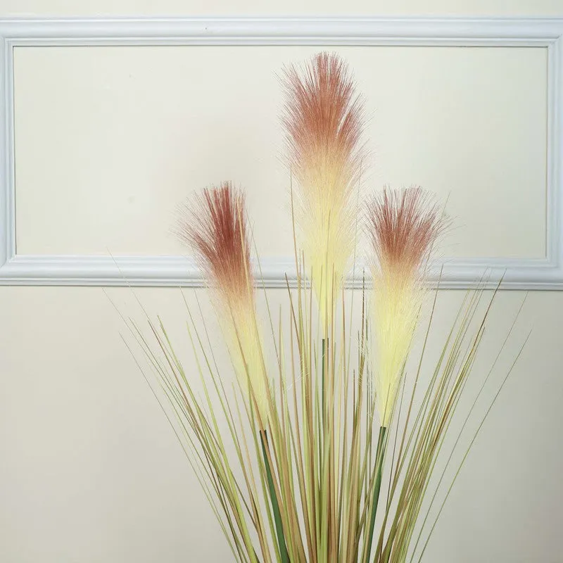 Artificial Brown Pampas Grass Without Pot - 3.3 Feet media 4
