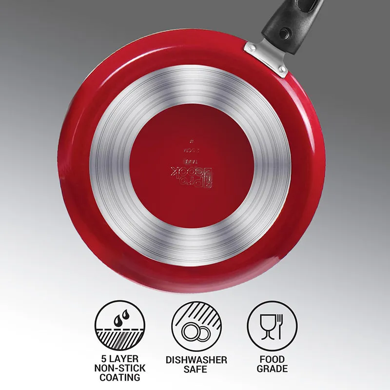 Milton Pyra Non-Stick Cookware Set (Red/2.5 L) - Five Piece Set media 5