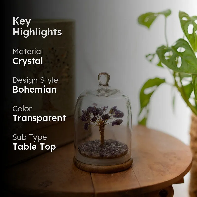 Amethyst Leaves Showpiece media 2