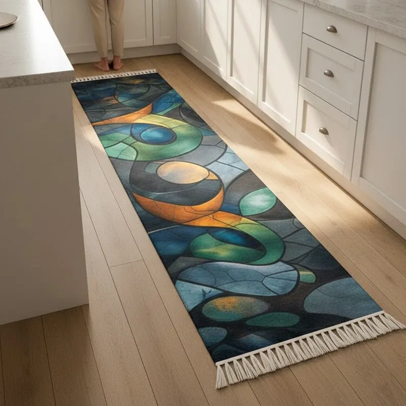 Stained Glass Runner Rug media 1
