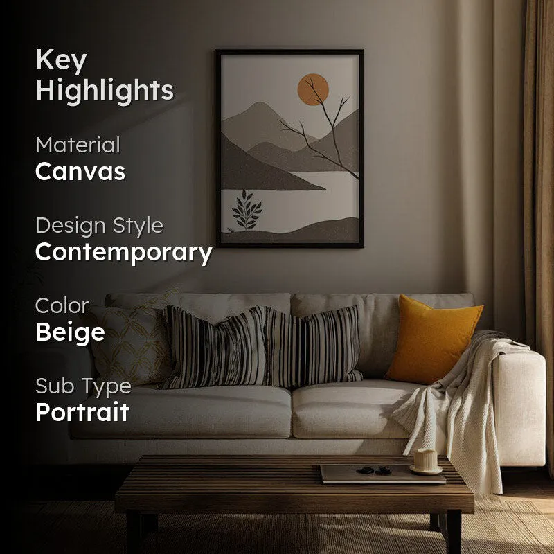 Whispering Graphite Archival Canvas Wall Art - Black Frame media 2