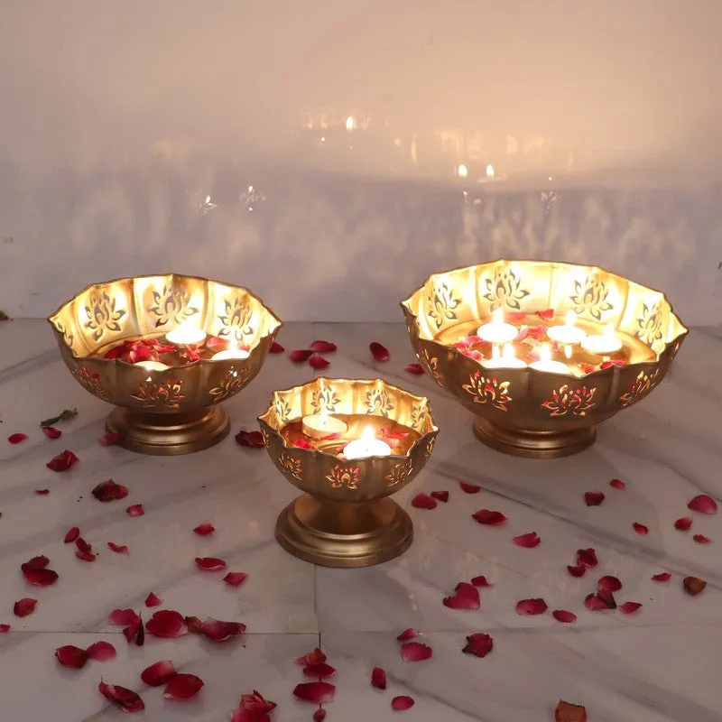 Divine Fragrance Urli - Set Of Three media 1