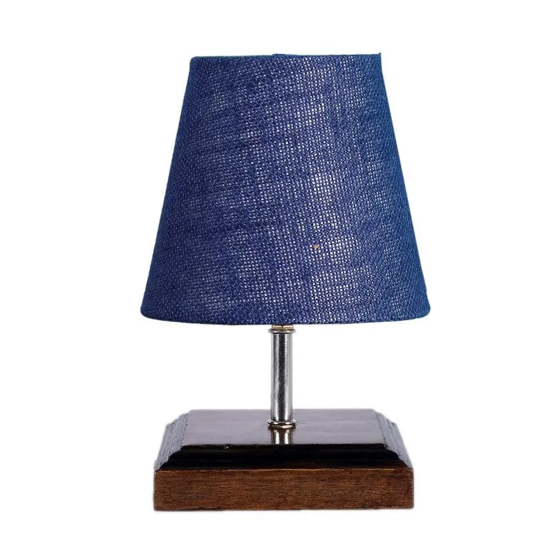 Niksha Jute Table Lamp - Blue,Brown media 4