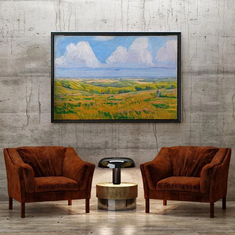 Hammer Hills Canvas Wall Painting - Black Frame media 4