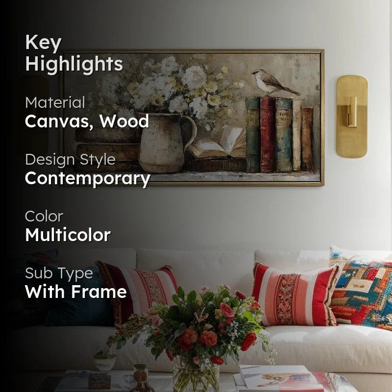 Calmtones Canvas Wall Painting With Frame media 2