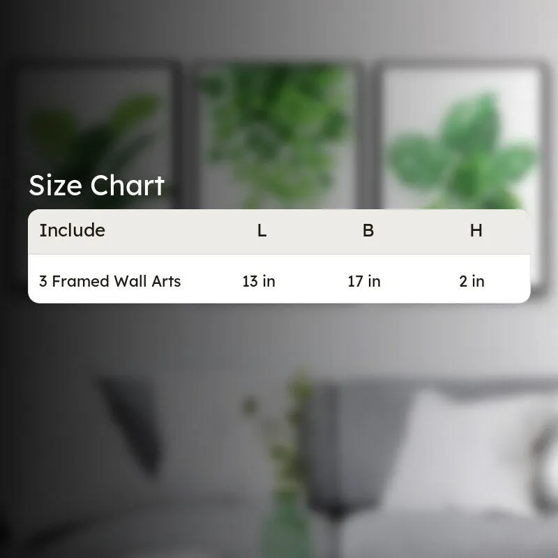 Lush Trace Wall Painting - Set Of Three media 5
