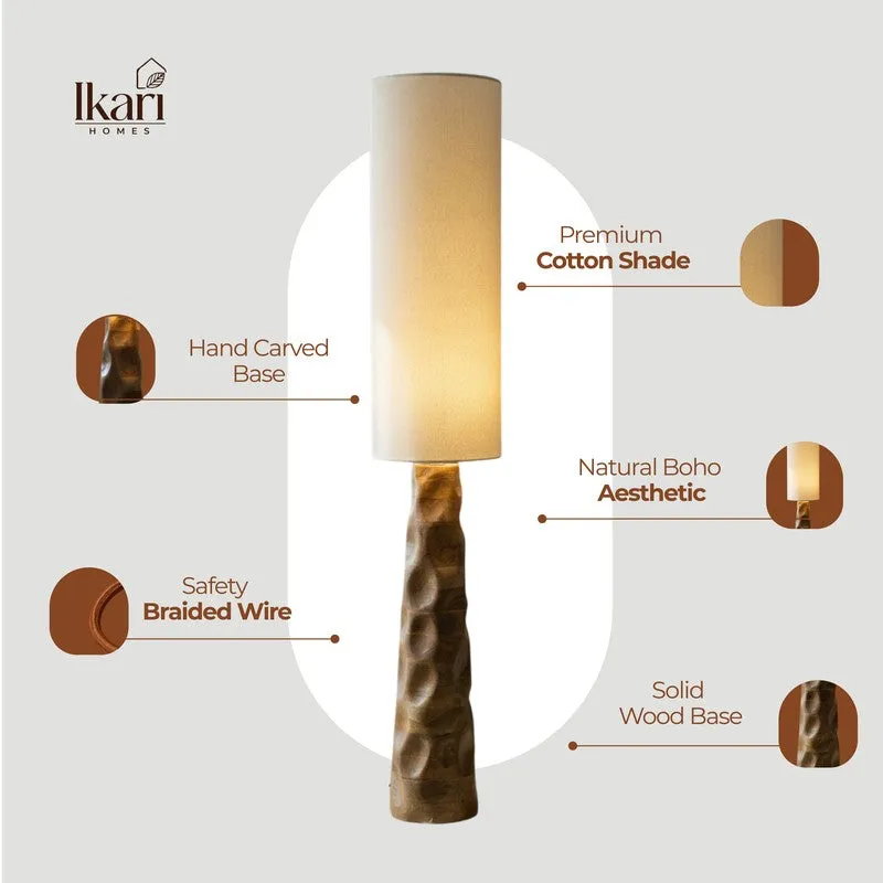 Tall White Mango Wood Floor Lamp media 6