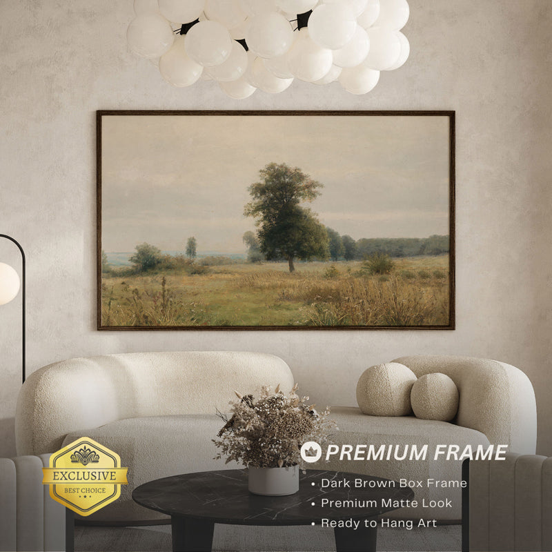 Edge Of Trees Wood Wall Art With Frame - Black