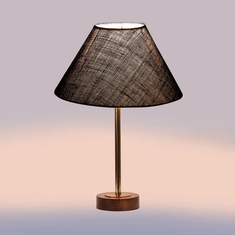 Sienna II Rodin Wooden Table Lamp - Blue,Gold,Brown media 5