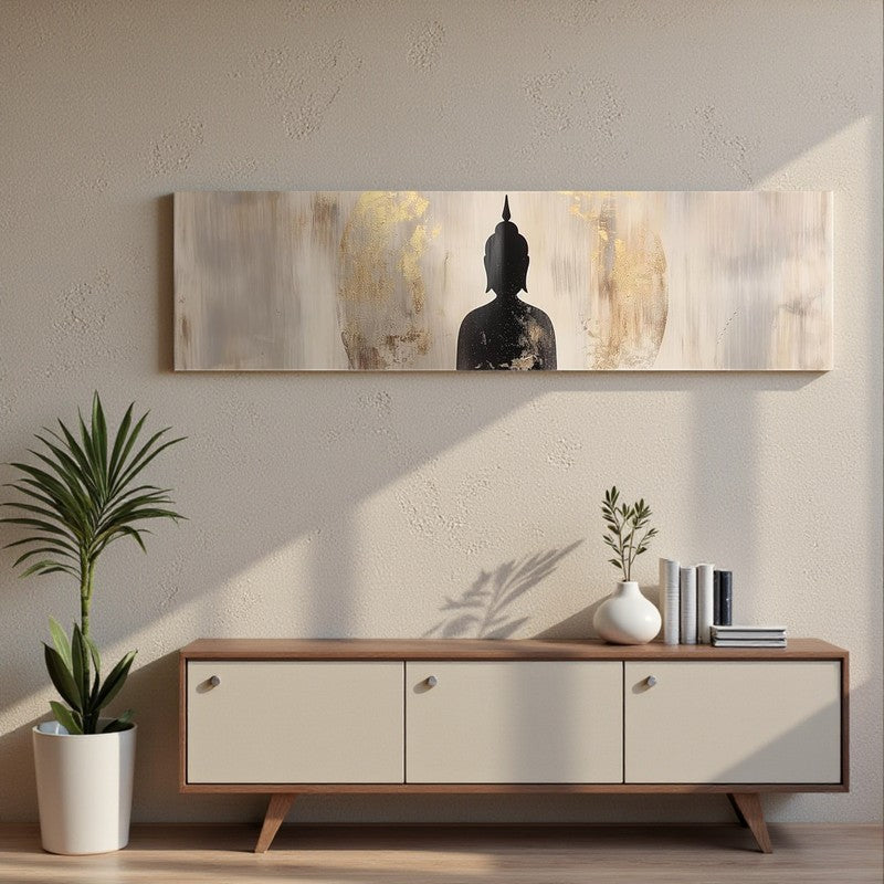 Shadow Of Gautama Spiritual Canvas Wall Art media 3