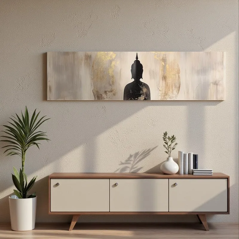 Shadow Of Gautama Spiritual Canvas Wall Art media 3