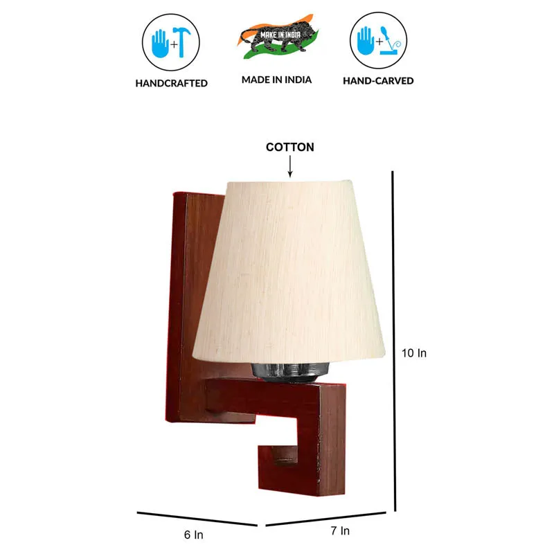 Empyrean Conical Wooden Wall Lamp media 6