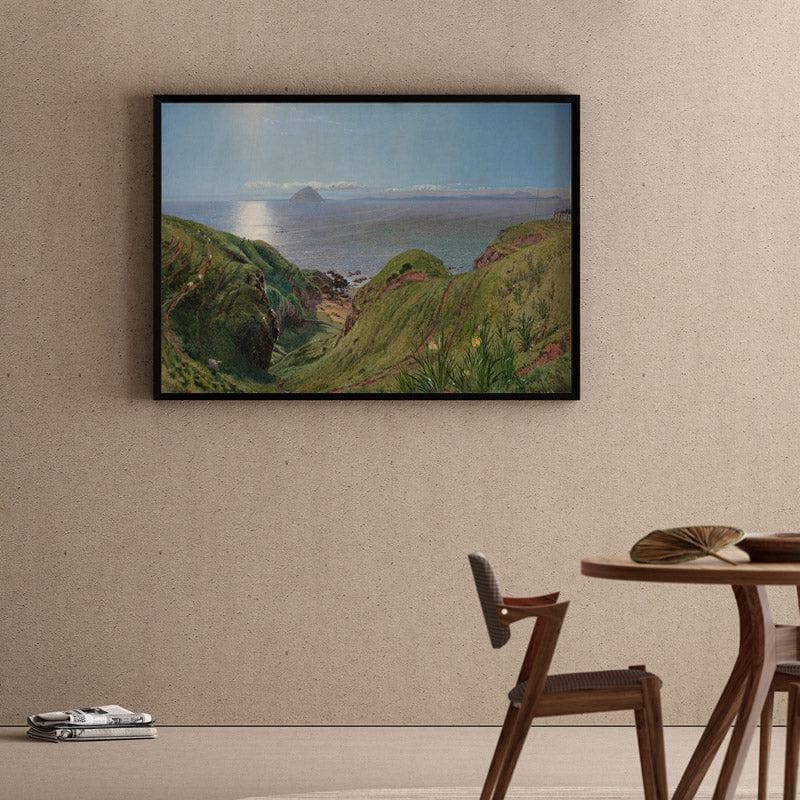 A Bright Day Canvas Wall Painting - Black Frame