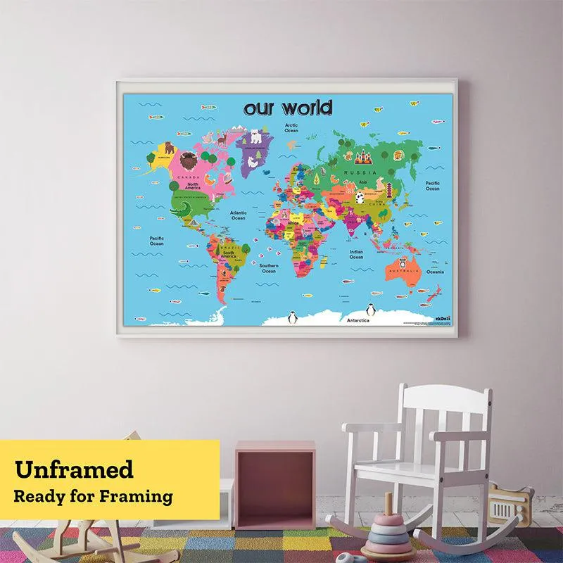 World Map Wall Poster media 4